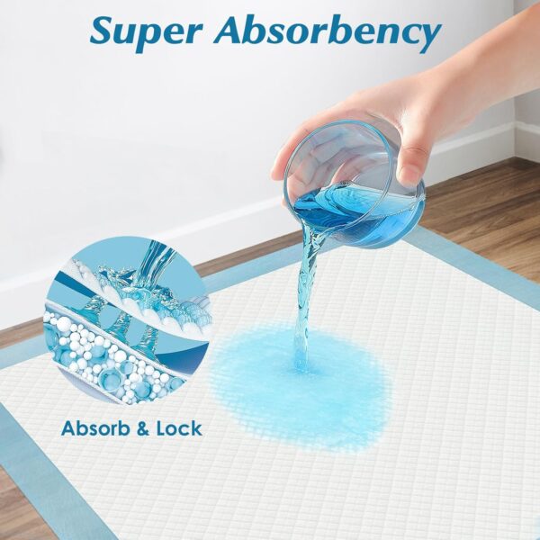 50 Count Super Absorbency Disposable Underpads, Leakproof Quick Drying Disposable Pads for Baby, Puppy and Adults, Disposable Changing Pads for Baby, Disposable Diaper Changing...
