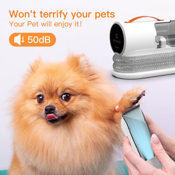AIRROBO Dog Grooming Vacuum, Dog Grooming Kit,12000Pa Strong Pet Vacuum, 2L Large Capacity Vacuum for Shedding Grooming Hair, Quiet,PG100