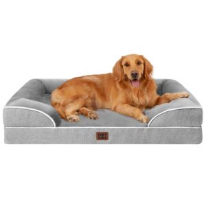 EHEYCIGA Orthopedic Dog Beds for Extra Large Dogs 44x32Inch, Waterproof Memory Foam XL Pet Bed with Sides, Non-Slip and Egg-Crate Foam Big Dog Couch Bed with Washable Removable...
