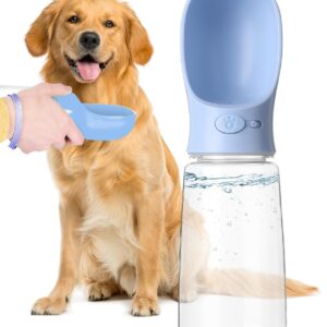 Mr. Pen Portable Dog Water Bottle - 19oz, Blue, Travel & Dispenser for Dogs, Not Dishwasher Safe