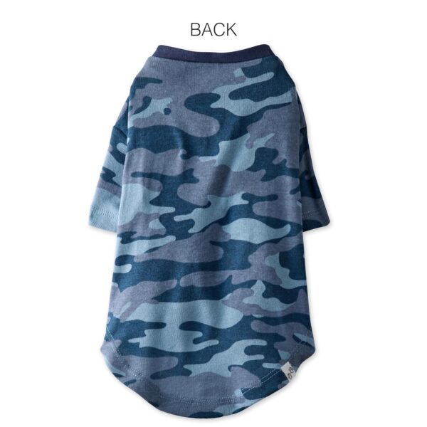 Multipack 100% Organic Cotton Dog Short Sleeve T-Shirt Pet Tees for All Breeds, Camo-Navy, Small