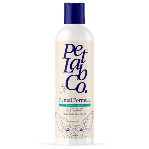 PetLab Co. Dog Dental Formula - Keep Dog Breath Fresh and Teeth Clean - Supports Gum Health - Water Additive Dental Care Targets Tartar - Packaging May Vary