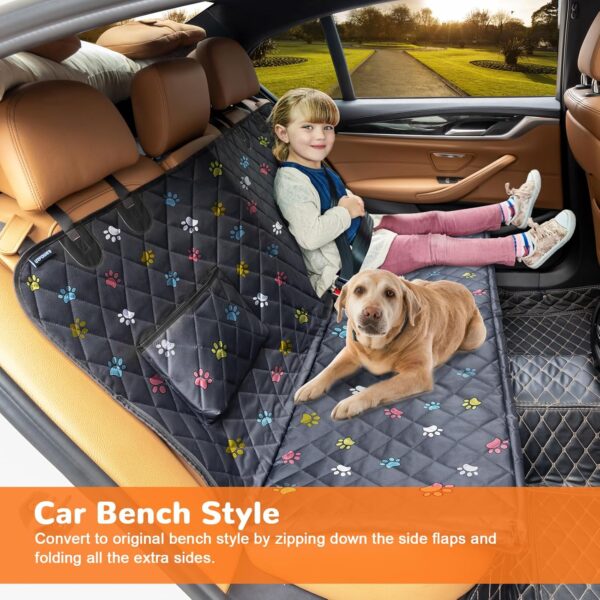 URPOWER Back Seat Cover for Dogs, Waterproof & Nonslip