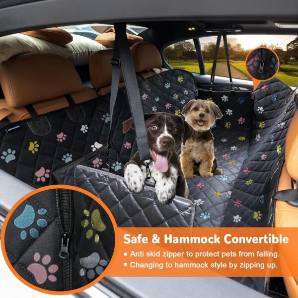 URPOWER Back Seat Cover for Dogs, Waterproof & Nonslip