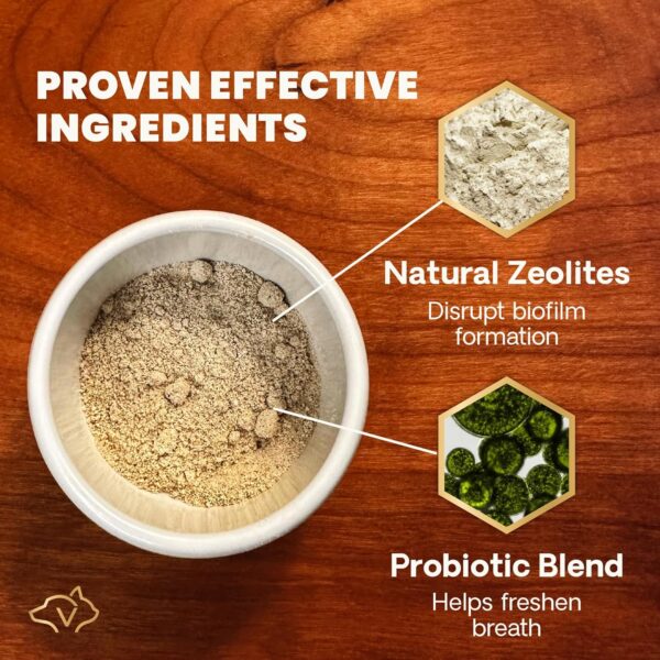 VetriScience Dental Care Powder, Perio Support Clinically Tested Dental Supplement for Small, Medium and Large Breed Dogs, Freshen Breath, Control Plaque and Tartar, Oral...